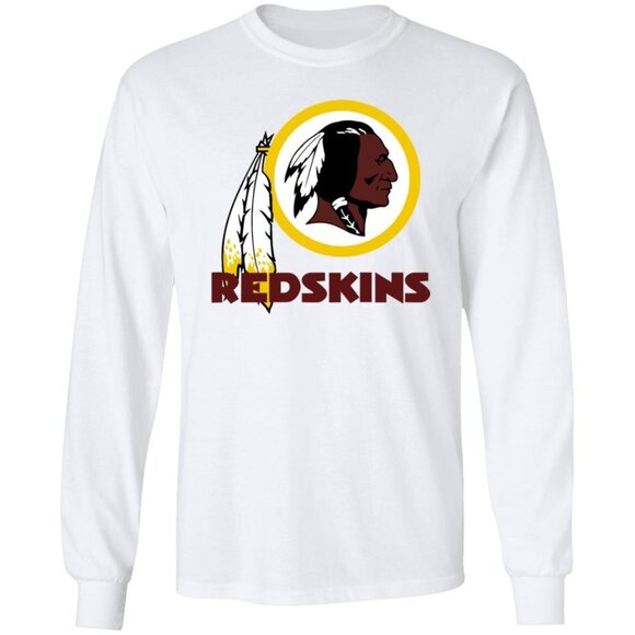 Washington Redskins NFL Retro Throwback Team Logo Football Sweatshirt 159 - Picture 1 of 5
